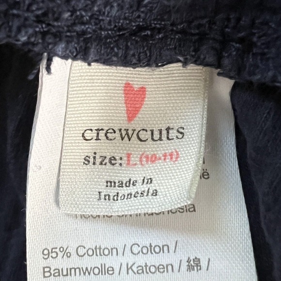 Crewcuts Pants Girls Large Blue Ribbed Joggers Sweatpants Loungewear Casual - Picture 5 of 6